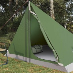 vidaXL Backpacking Tent 4-persoons Groen 185T Polyester met PU Coating