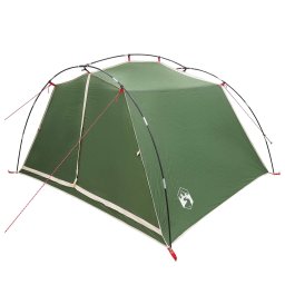 vidaXL Tunneltent 4-persoons Groen 185T Polyester met PU Coating