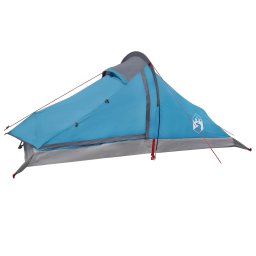 vidaXL Backpacking Tent 4-persoons Blauw 185T Polyester met PU Coating