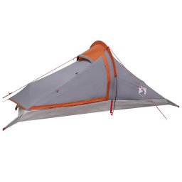 vidaXL Backpacking Tent 4-persoons Grijs en Oranje