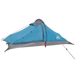 vidaXL Backpacking Tent 2-persoons Blauw 185T Polyester met PU Coating