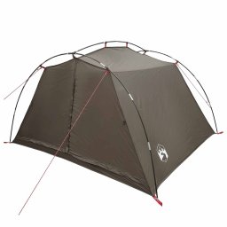 vidaXL Tunneltent 4-persoons Bruin en Grijs
