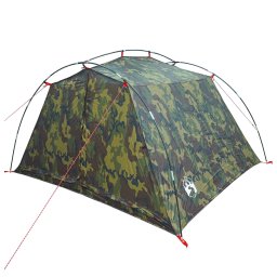 vidaXL Tunneltent 4-persoons Camouflage 185T Polyester met PU Coating
