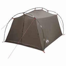 vidaXL Tunneltent 2-persoons Bruin en Grijs