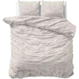Sleeptime Dekbedovertrek Ethnic Zand - Eenpersoons 140 x 200/220 cm + 1 kussensloop