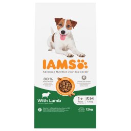 12kg IAMS Advanced Nutrition Adult Small & Medium Dog met lam droogvoer voor honden