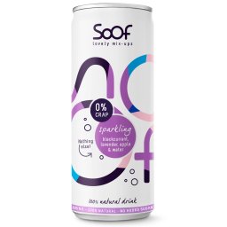 Soof Drink Sparkling Zwarte Bes, Lavendel, Appel & Water