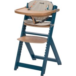 Safety 1st Timba Kinderstoel Inclusief Kussen - Petrol Blue Wood/Happy Day