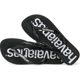 Havaianas - Maat 43/44 - Top Logomania Heren Slippers - Black