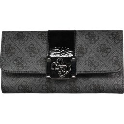 Guess Logo City Slg Pocket Trifold - Antraciet