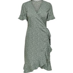 ONLY Maat 38 ONLOLIVIA S/S WRAP DRESS WVN NOOS Dames Jurk