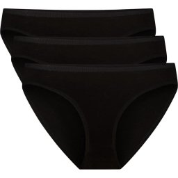 Bamboo Maat M Basics Zwarte Taille Slips Julia - 3-pack - Bamboe Ondergoed Dames - Bamboe Slips Dames