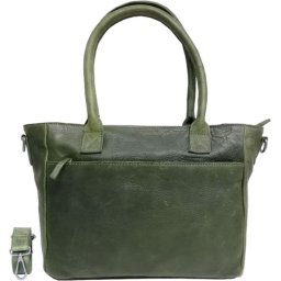 DSTRCT Raider Road Leren Schoudertas Shopper- Groen