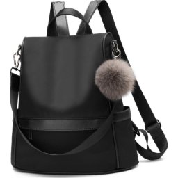 Anti-diefstal rugzak - Rugtas dames - Waterdicht - Klein - Anti-theft backpack - Nylon - Zwart