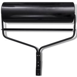 vidaXL Gazonroller 68 L zwart