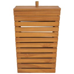 vidaXL Wasmand 30x30x45 cm massief teakhout