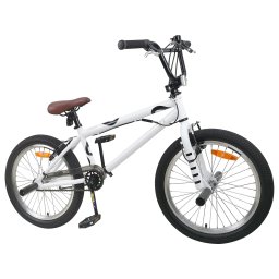 vidaXL BMX Fiets 20 Inch voor boven de 9 jaar Wit