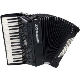 Hohner Amica Forte III 72 Zwart, Silent Key accordeon