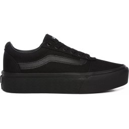 Vans Ward Platform Dames Sneakers - 38 - (Canvas) Black/Black