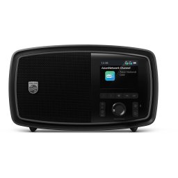 PHILIPS CENTURY RANGE - The Janet - TAV2000DB - FM- DAB+ radio - draagbaar - hoofdtelefoon aansluiting - klassiek design - 20 voorkeurszenders - modern kleurenscherm - dubbele alarmen en sleeptimer - zwart