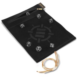 Tabletop Series - Roll on a Scroll Dice Set with Case - Black