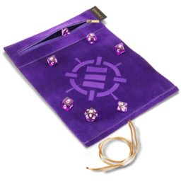 Tabletop Series - Roll on a Scroll Dice Set with Case - Purple