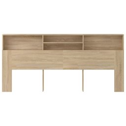 vidaXL Hoofdbordkast 220x19x103,5 cm sonoma eikenkleurig