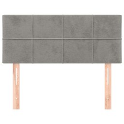 vidaXL Hoofdbord 80x5x78/88 cm fluweel lichtgrijs