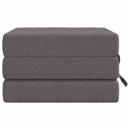 vidaXL Vouwbare Bankbed 90 x 63 x 45 cm Lichtgrijs