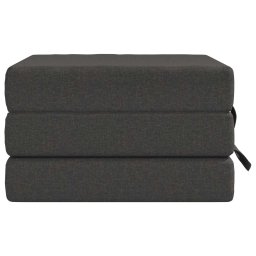 vidaXL Vouwbare Bankbed 90 x 63 x 45 cm Donkergrijs