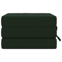 vidaXL Vouwbare Bankbed 90 x 63 x 45 cm Donkergroen