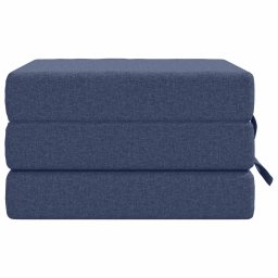 vidaXL Vouwbare Bankbed 90 x 63 x 45 cm Blauw