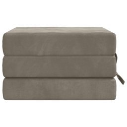 vidaXL Vouwbare Bankbed 90 x 63 x 45 cm Lichtgrijs