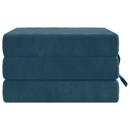 vidaXL Vouwbare Bankbed 75 x 67 x 45 cm Blauw