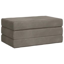 vidaXL Vouwbare Bankbed 80 x 67 x 45 cm Lichtgrijs
