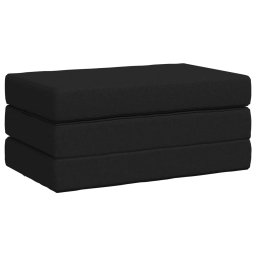 vidaXL Vouwbare Bankbed 100 x 67 x 45 cm Zwart
