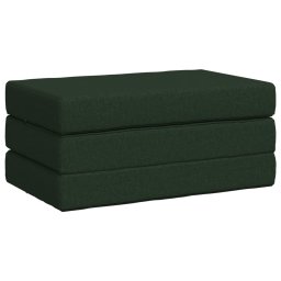 vidaXL Vouwbare Bankbed 100 x 67 x 45 cm Donkergroen