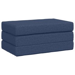vidaXL Vouwbare Bankbed 100 x 67 x 45 cm Blauw