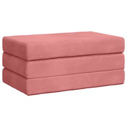 vidaXL Vouwbare Bankbed 100 x 67 x 45 cm Roze