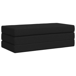 vidaXL Vouwbare Bankbed 120 x 67 x 45 cm Zwart