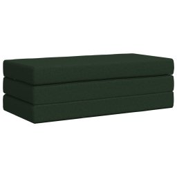 vidaXL Vouwbare Bankbed 120 x 67 x 45 cm Donkergroen