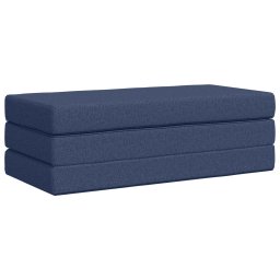 vidaXL Vouwbare Bankbed 140 x 67 x 45 cm Blauw