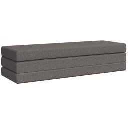 vidaXL Vouwbare Bankbed 180 x 67 x 45 cm Lichtgrijs