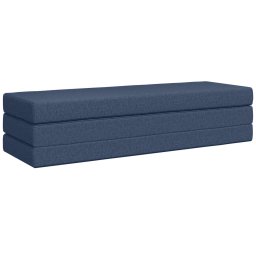 vidaXL Vouwbare Bankbed 180 x 67 x 45 cm Blauw