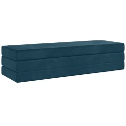 vidaXL Vouwbare Bankbed 180 x 67 x 45 cm Blauw