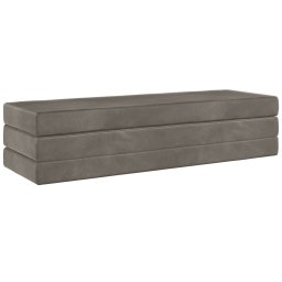 vidaXL Vouwbare Bankbed 180 x 67 x 45 cm Lichtgrijs
