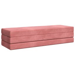 vidaXL Vouwbare Bankbed 180 x 67 x 45 cm Roze