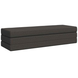 vidaXL Vouwbare Bankbed 200 x 67 x 45 cm Donkergrijs