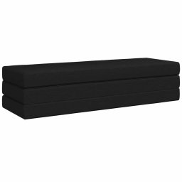 vidaXL Vouwbare Bankbed 200 x 67 x 45 cm Zwart