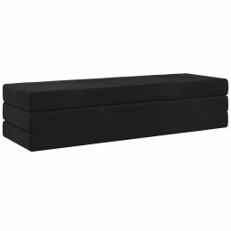 vidaXL Vouwbare Bankbed 200 x 67 x 45 cm Zwart